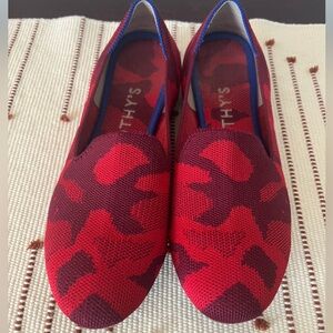 Rothy's Camo Red Loafers